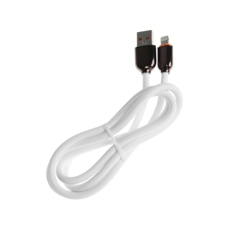 Lightning cable - USB, 6 A, PVC braid, 1 meter, white-2