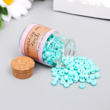 6/0 round beads in the bottle "turquoise" 20 g-1