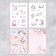 Stickerbook "#unicorns", 8 sheets, 14 x 21 cm