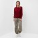 Female sweatshirt, burgundy color, size 52