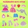 Magnetic game "Sweet thing" with a doll, background and stickers