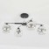 Ceiling lamp 4x60W E27, size 62.5x39.5x28 cm