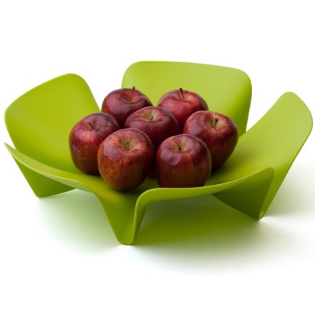Qualy Flower fruit vase, green color