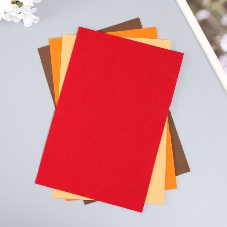 Foamiran "Astra" 1 mm, 20x30 cm (set of 4 sheets) col. Assorted