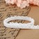 Knitted lace, 8 mm × 15 ± 1 m, white color