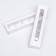 Box for 5 sweets with a shell, with a window, with thin dividers, white 21x5x3.3 cm