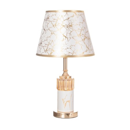 Table lamp "RAMAR" 1x40W E27+backlight, white/gold 27x27x48cm-5