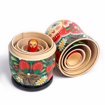 Matryoshka 5 in 1, painted, big, mix-16