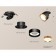 A set of built -in rotary lamp Ambrella Light, Techno, XM8102502, Black Sand Color