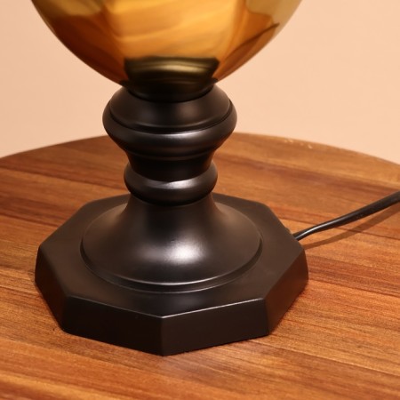Greek lamp "Grubert" 1x60W, E27 golden 31x31x44 cm-6
