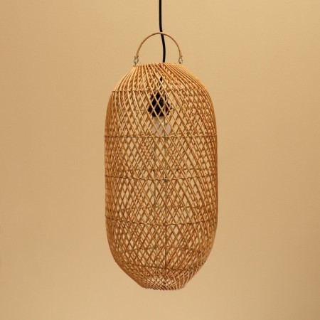 Ceiling lamp from the rattan "Kevin" 1x120W, E27, 25x25x50 cm-2