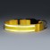Collar with backlight double strip size l, Osh 45-52 x 2.5 cm 3 flame mode yellow
