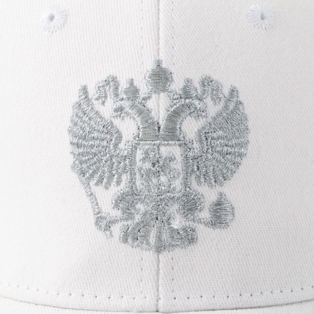 Cap "coat of arms", white color, rr 56-4