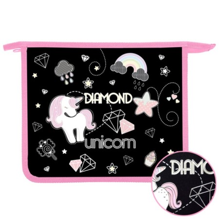 Folder d/notebooks A5 Lightning from above plastic 205*240 PT 73-12 Maldie Emoji paw foil 72733
