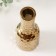 Ceramics candlestick per 1 candle "bottle" d = 1.5 cm gold 6x6x15 cm