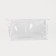 Cosmetic bag with lightning, white color