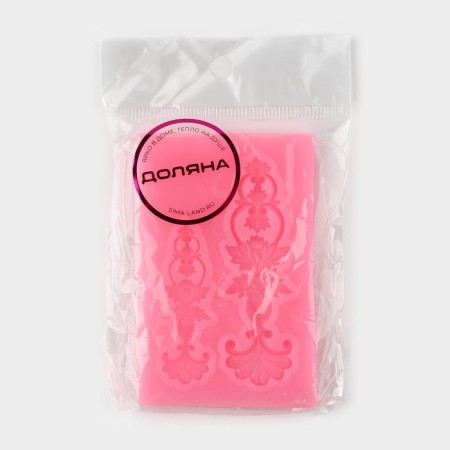 Mold Dolyana "Flower pattern", silicone, 7.7 × 5 cm, color mix-5