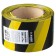 Signal tape 12242-75-200, yellow-black, 75 mm x 200 m