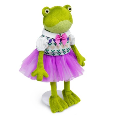 Soft toy "Olivia Kvakovskaya", with a jacquard vest, 16 cm-1