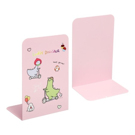 Book stands "Dino", 2 pieces, pink