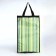 Folding bag on Velcro, 2 wheels, green color