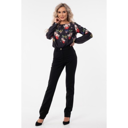 Female blouse, size 46, black color-6