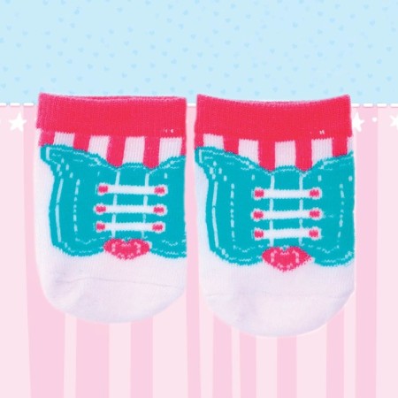 Panda dolls, socks, 2 pairs-3