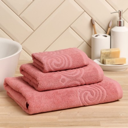 Trick Love Life Border, 50x90 cm, dust pink, 100% cotton, 380 g/m2
