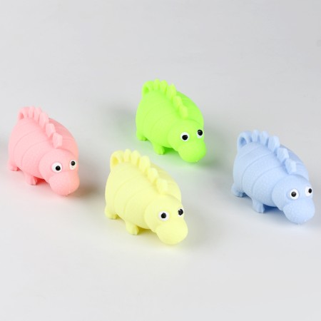Ball children's rubber hornet light "Dino", Mix colors, in showbox-1