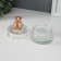 Casket glass, ceramics "Copper Bear" 7.8x7.8x9.5 cm