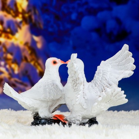 Garden figure "Two pigeons" 20x32x21cm-5