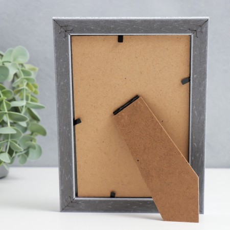 Photo frame plastic 10x15 cm "Silver patina on white" 18x13 cm-4