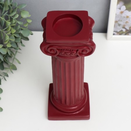 Souvenir Polystone "Roman column" Red 27x9x10 cm-3