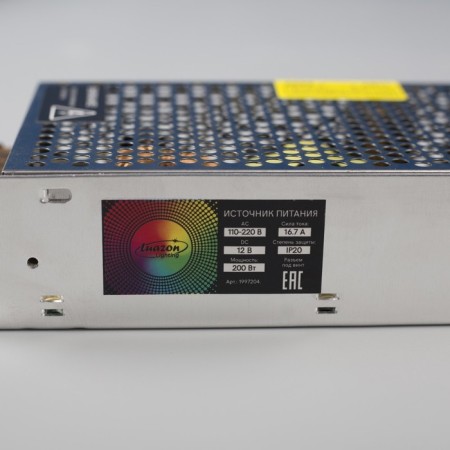 Luazon Lighting power supply for 12 V, 200 W, ip20 LED tape-4