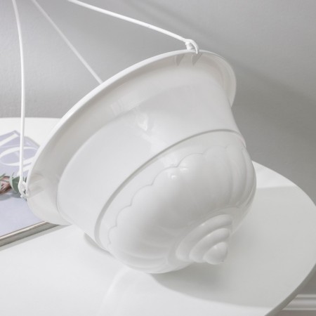 Street Kashpo for flowers suspended "grace", 4.5 l, white color-4
