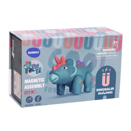 Magnetic designer "Dino", 7 parts-3