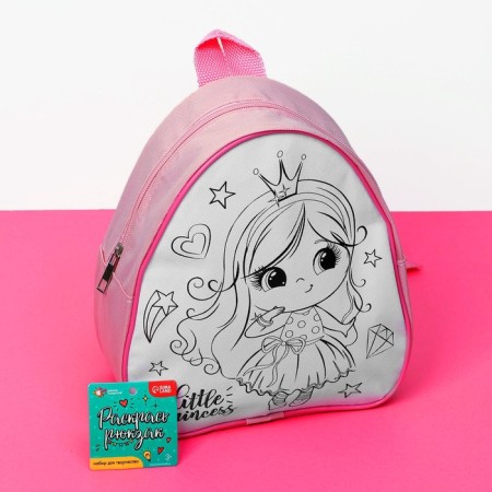 Backpack Painting "Little Princess"-3