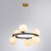 Suspended chandelier Arte Lamp Alcor A22224SP-6BK, E14, 6x40 W, 65x65x34 cm, black, copper