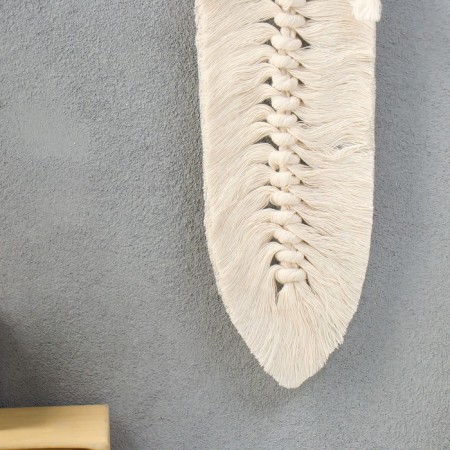 Panel wall in the technique of macram "Peryshok" 28 cm-2