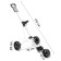 Tail for transporting bags for golf PGM, folding, aluminum