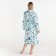 Women's robe elongated Ethel "Mint Mood", size 50-52, waffle 200g/m2, cotton