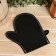 Set for baths and saunas 5 in 1 (bag, hat, mittens, rug, washcloth), black