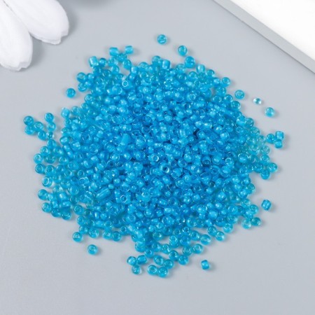 Beads "Astra" 11/0, 20 g (315 blue/transparent with a color center)-1