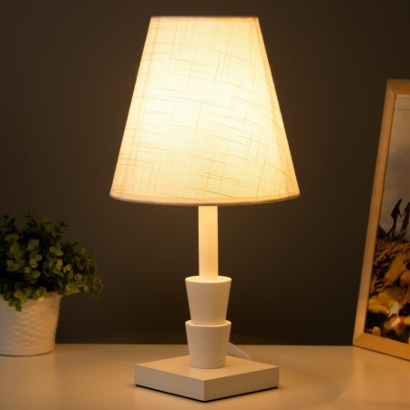 Eln table lamp E27 40W white 19.5x19.5x38 cm Risalux-1