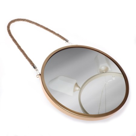 Wall mirror "entourage", D mirror surface 27.7 cm, golden color-3