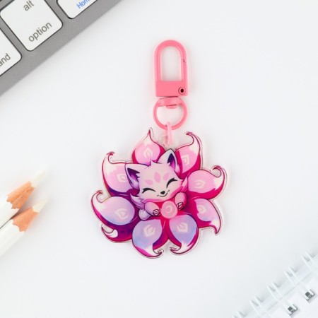 Acrylic key -keychain "Chibi" with carbine, 5.2 x 5 cm-1