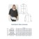 Female tunic, size 62, black and white color