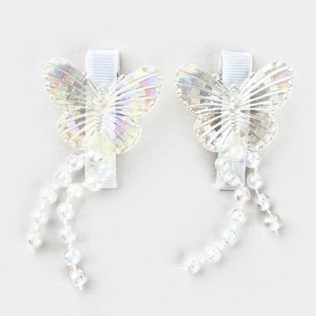 Hair clips with butterflies “for the most tender” with a suspension, 2 pcs, 5 x 3 cm-3