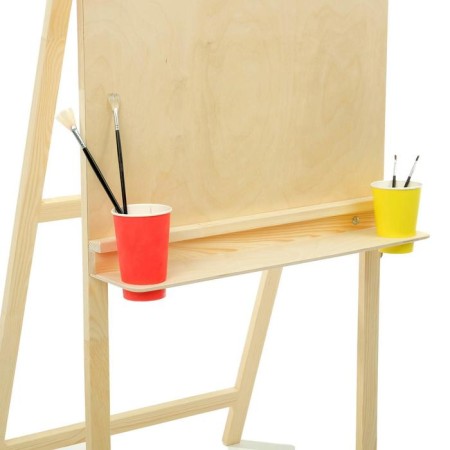 Molbert Type "Clap", 1200 x 600 x 650 mm, tablet 600 x 600 mm, shelf with two cup holders-2
