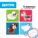 Developing set "Farm animals", tactile cards